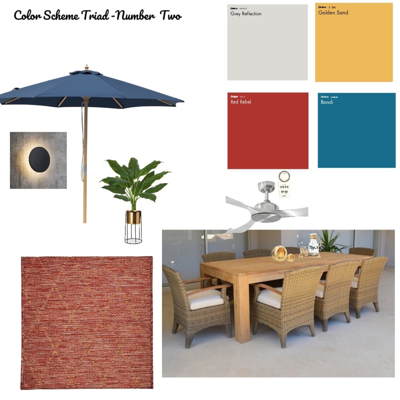 Color Scheme Triad-Number Two Mood Board by zenic mujica on Style Sourcebook
