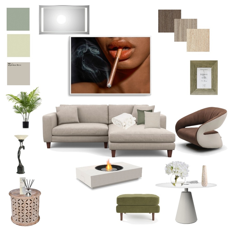 Green living room Mood Board by Rayray's Designs on Style Sourcebook