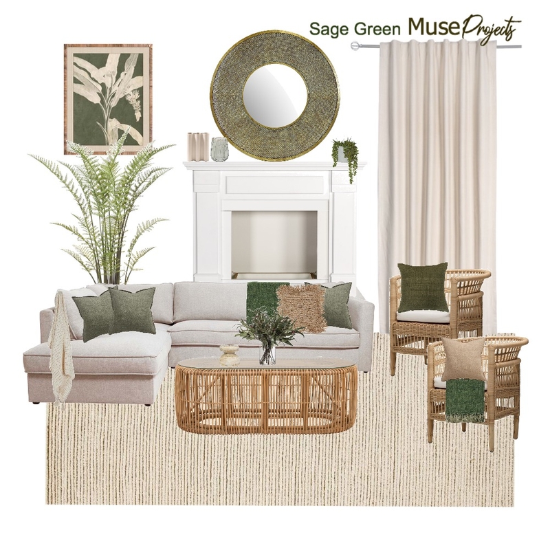 Sage Green Mood Board by MuseBuilt on Style Sourcebook