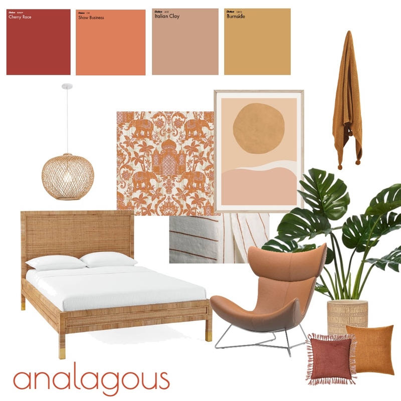 Analagous Mood Board by Evelyn Lee on Style Sourcebook