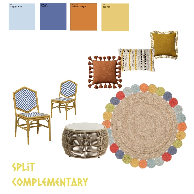 Split Comlementary Mood Board by WindyH on Style Sourcebook