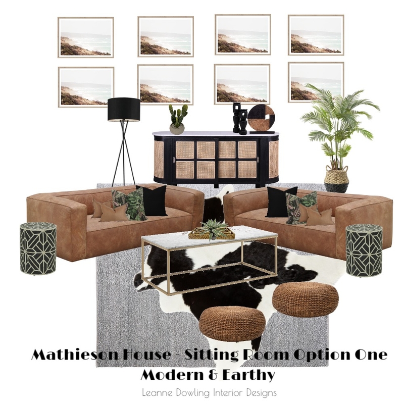 Mathieson House - Sitting Room Option One Modern Earthy Mood Board by leannedowling on Style Sourcebook