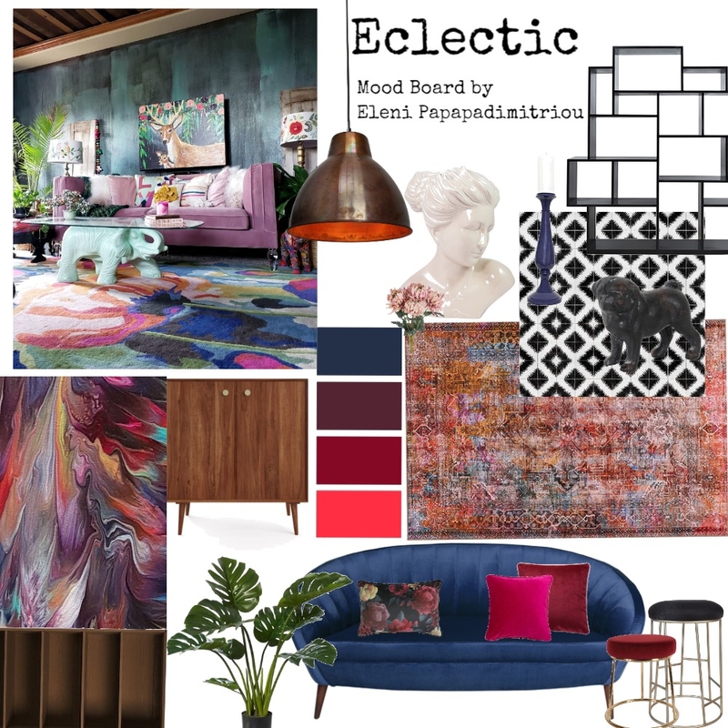 Eclectic Mood Board by ELENI PAPADIMITRIOU on Style Sourcebook