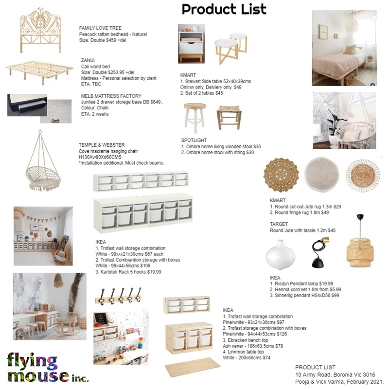 Aryana- Product List Mood Board by Flyingmouse inc on Style Sourcebook
