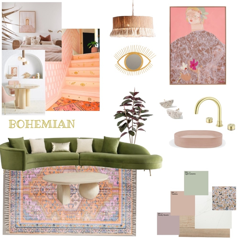 Bohemian Casa Mood Board by Home & Hutch Interiors on Style Sourcebook