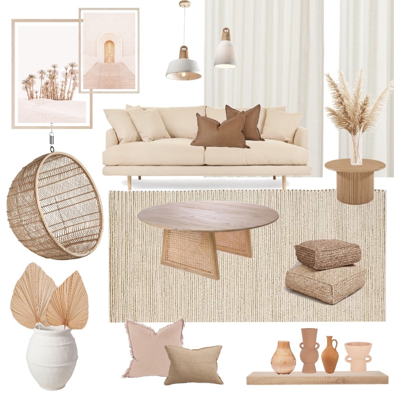 living Mood Board by thepalmeffect on Style Sourcebook