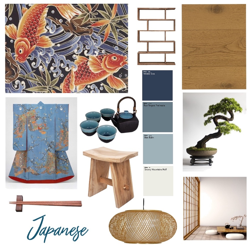 Japanese Mood Board Mood Board by Rebecca Trenerry on Style Sourcebook