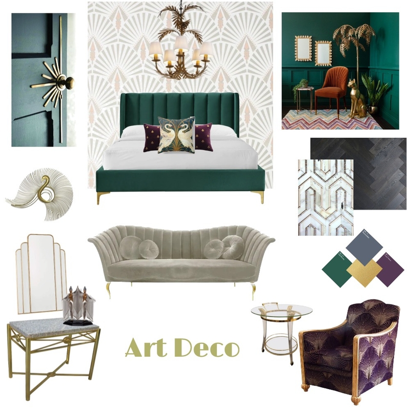 Art Deco Mood Board by Home & Hutch Interiors on Style Sourcebook