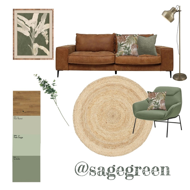 Sage Green Interior Design Mood Board by BecMcMillan - Style Sourcebook