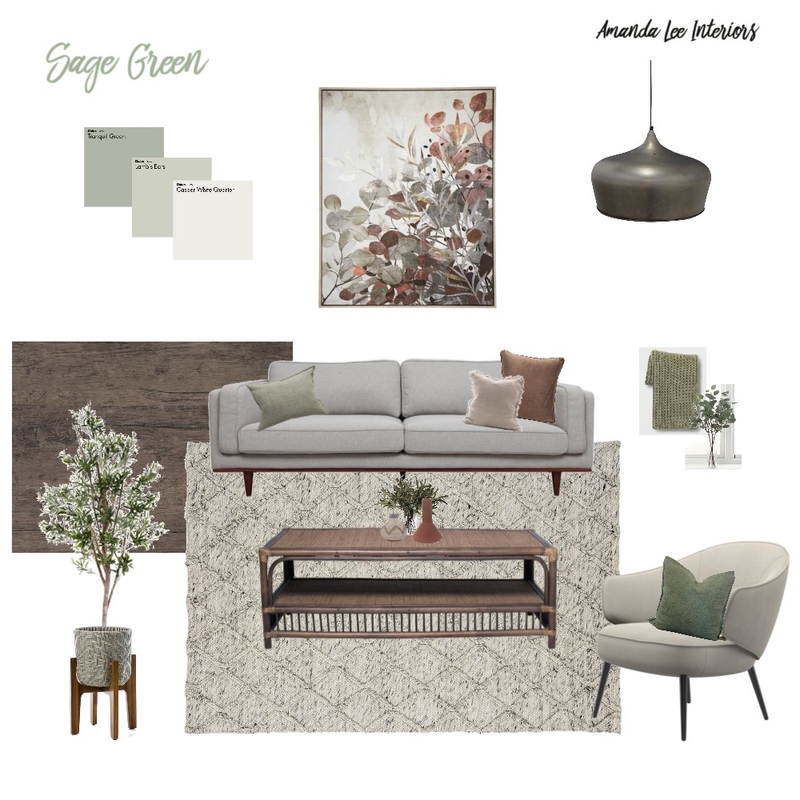 Sage Green Moodboard Mood Board by Amanda Lee Interiors on Style Sourcebook
