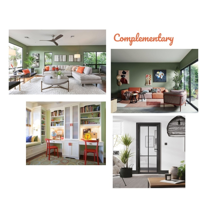 Complementary Color Scheme Mood Board by CozzyReflections on Style Sourcebook