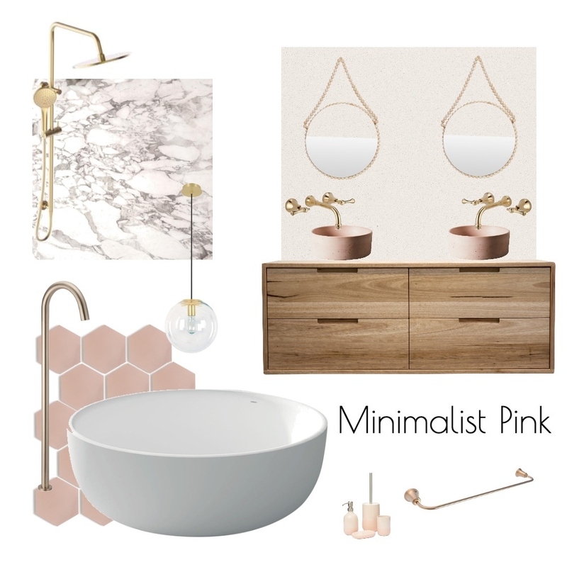 Minimalist Pink Mood Board by lailafazal on Style Sourcebook