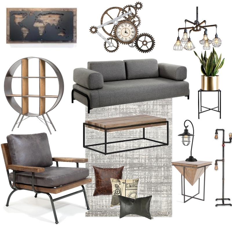 Industrial Grey Mood Board by Bulin on Style Sourcebook