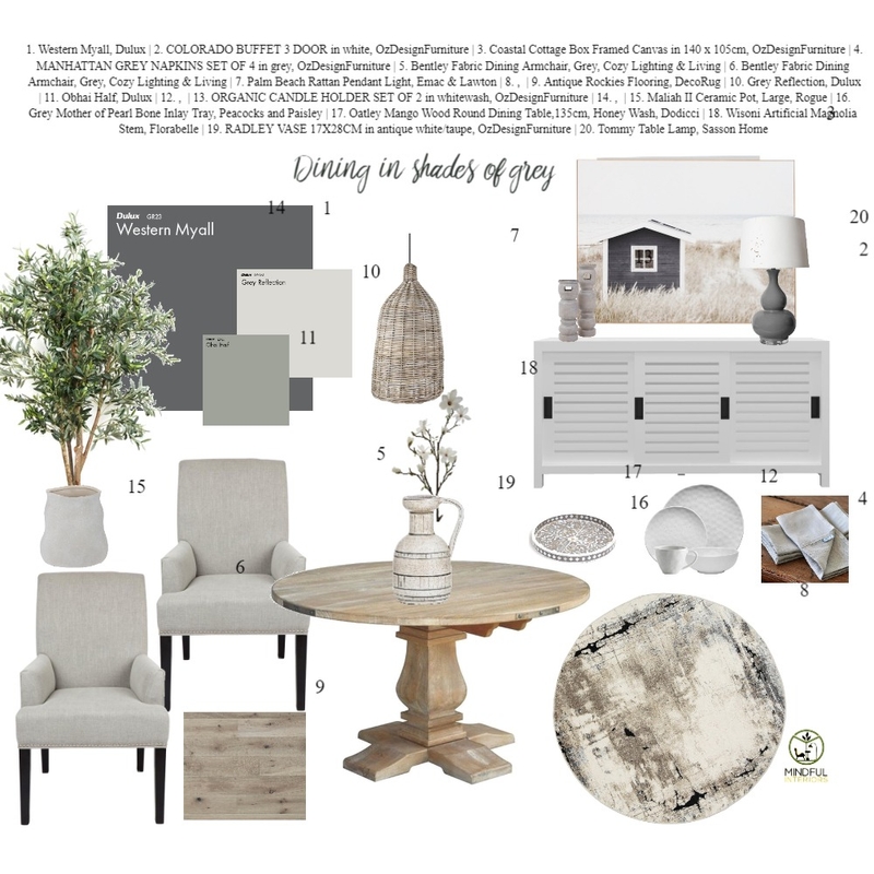 shades of grey Mood Board by Mindful Interiors on Style Sourcebook
