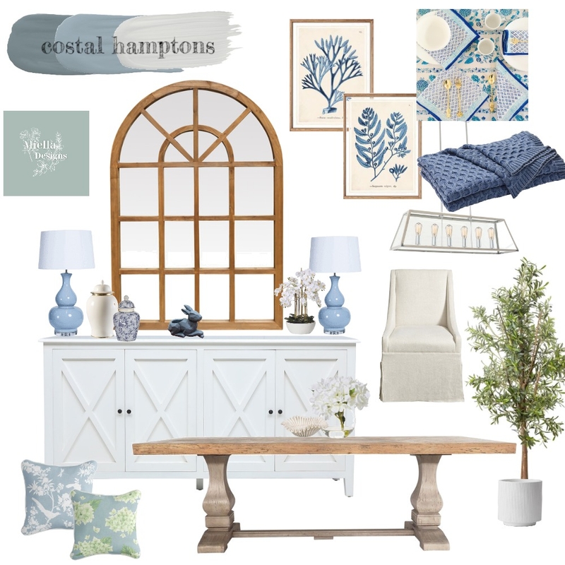 Client moodboard- costal hamptons dining Mood Board by dunscombedesigns on Style Sourcebook