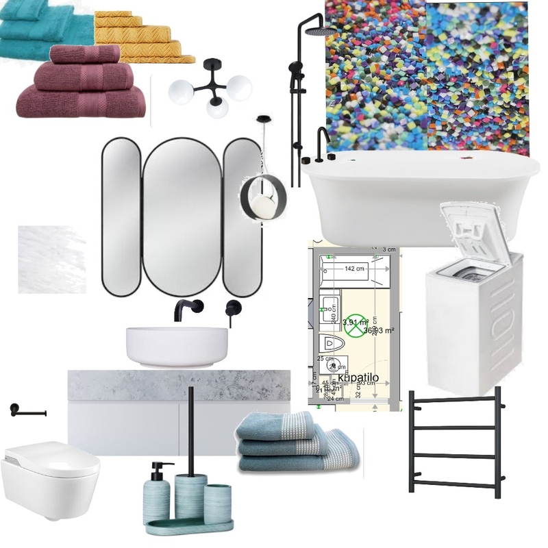 toalet mozaik++ Mood Board by MajaXS on Style Sourcebook