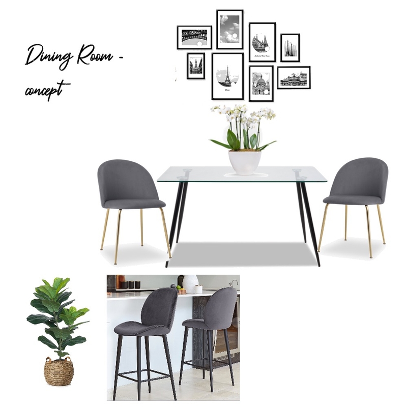 Dining Room Concept Mood Board by H | F Interiors on Style Sourcebook