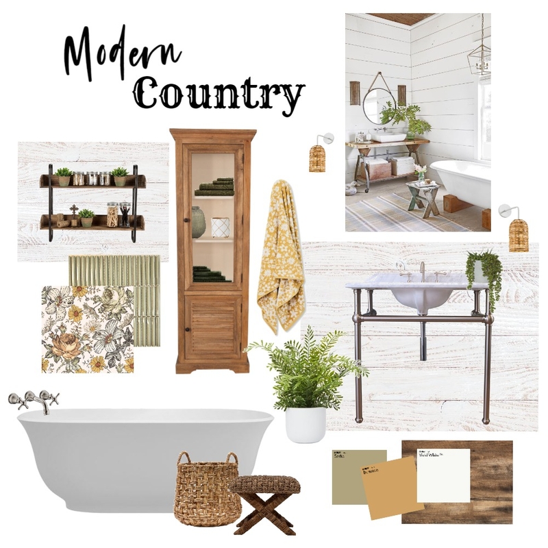 Country bathroom Mood Board by JOJOE on Style Sourcebook