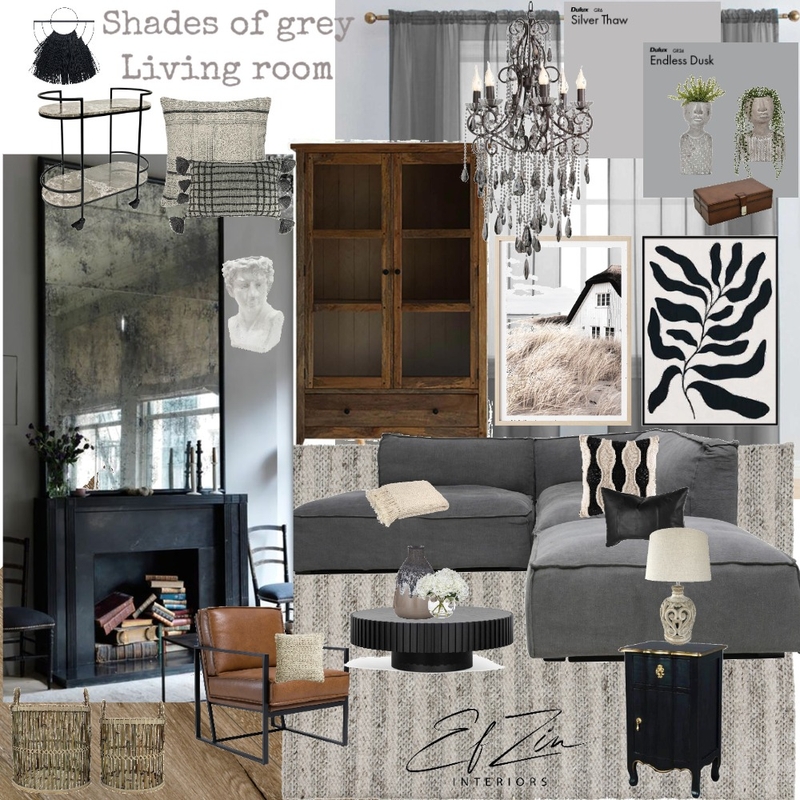 Grey Living Room Mood Board by EF ZIN Interiors on Style Sourcebook