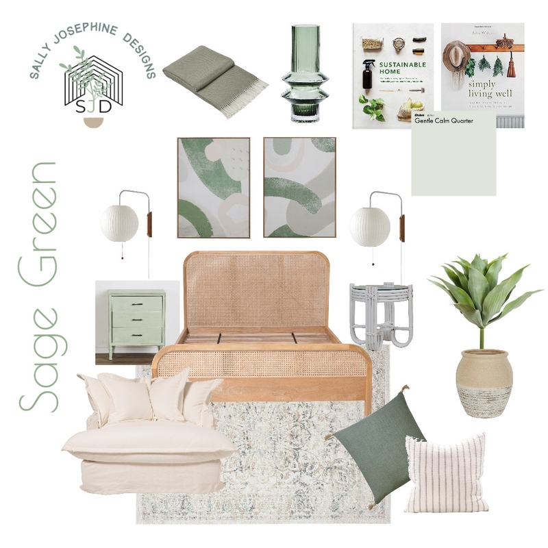 Sage Green Mood Board by Sally Josephine Designs on Style Sourcebook