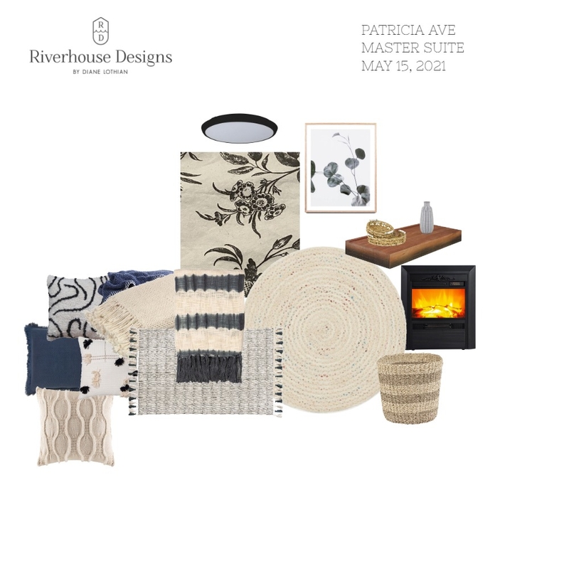 MASTER SUITE NAVY/DENIM ACCENTS Mood Board by Riverhouse Designs on Style Sourcebook