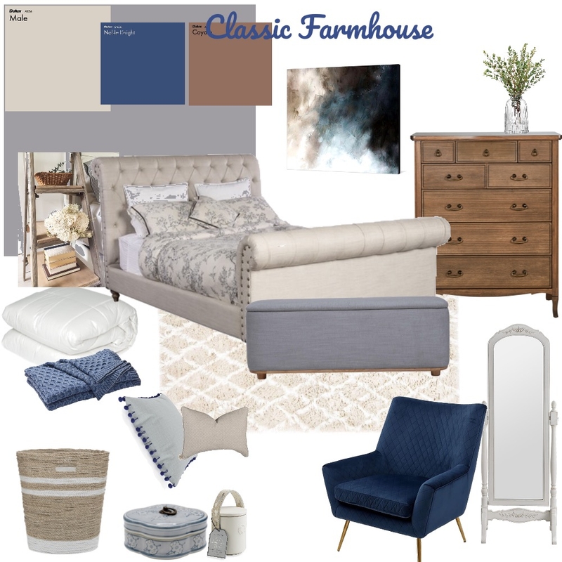 Classic Farmhouse Mood Board by Debbie Wells on Style Sourcebook