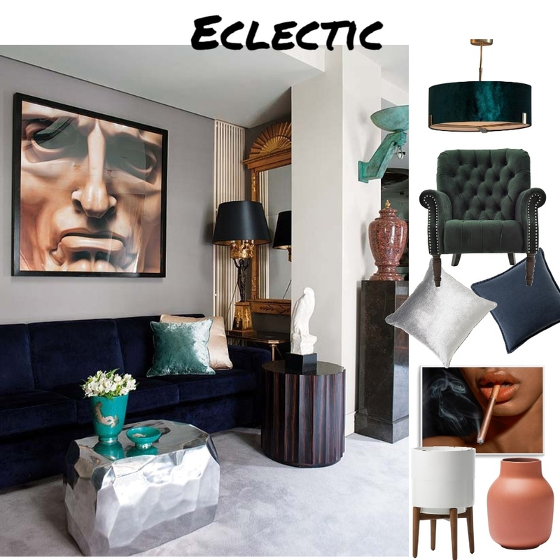 eclectic Mood Board by Amina Yazici on Style Sourcebook