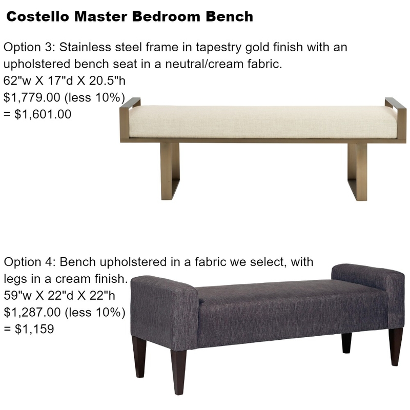 costello master bench2 Mood Board by Intelligent Designs on Style Sourcebook