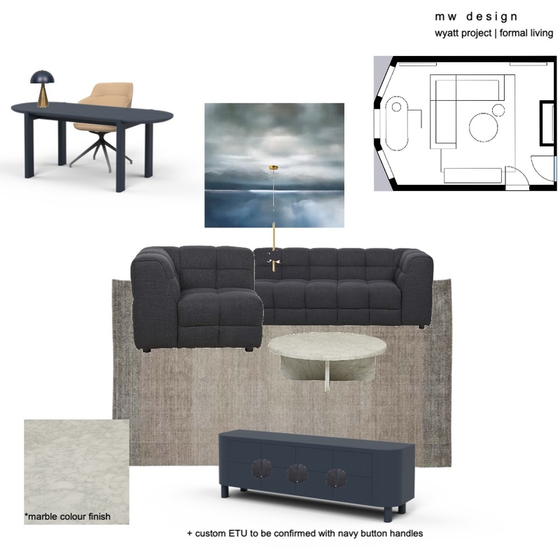 Wyatt Project | Formal Living #1 Mood Board by Henry Weir on Style Sourcebook