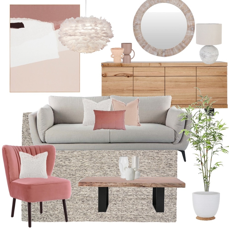 Peach & Pink Mood Board by Kyra Smith on Style Sourcebook