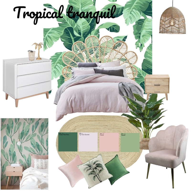 Pink Tropical Mood Board by jwalsh on Style Sourcebook