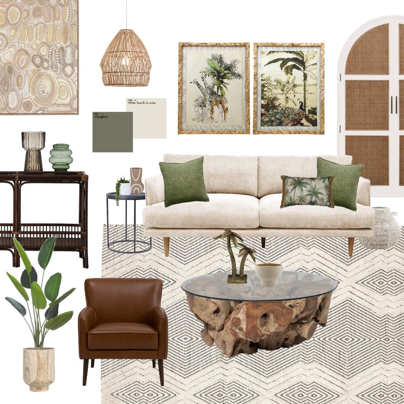 Oz Design Jungle Luxe sage Green Mood Board by My Green Sofa on Style Sourcebook