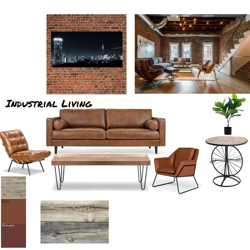 Industrial Living Mood Board by DeborahM on Style Sourcebook