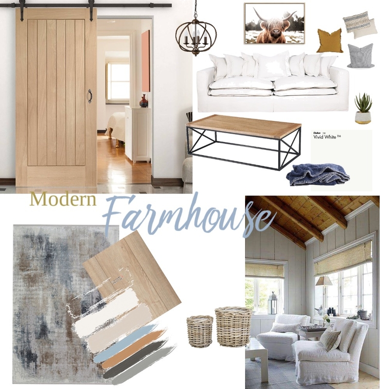 Modern Farmhouse Mood Board by stephanietatiana on Style Sourcebook