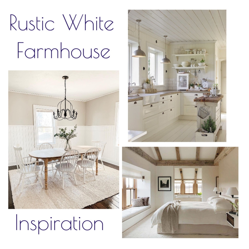 Rustic White Farmhouse Inspiration Mood Board by Kohesive on Style Sourcebook