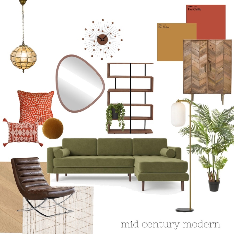 Mid century modern Mood Board by brittdrant on Style Sourcebook