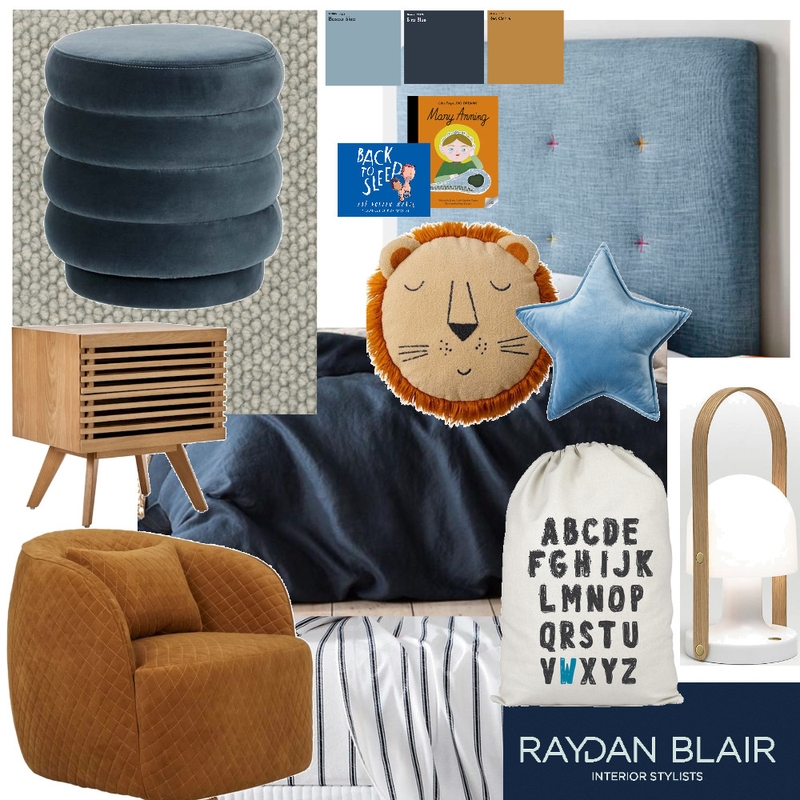 Boys Bedroom blue Mood Board by RAYDAN BLAIR on Style Sourcebook