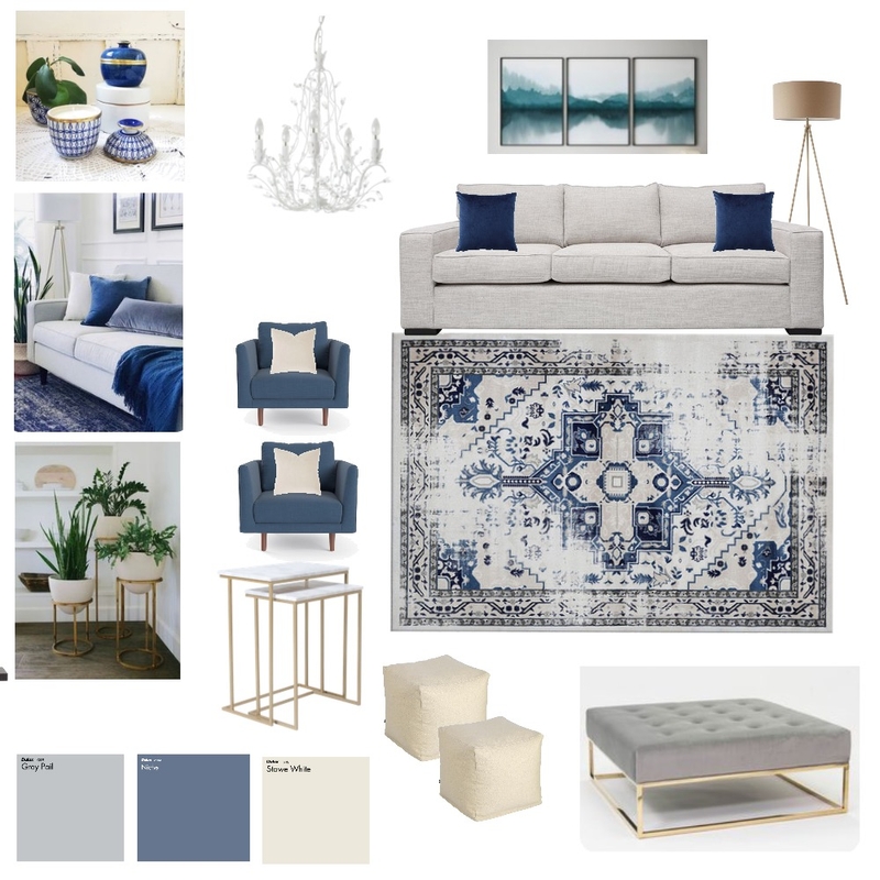 MIRA 5 BLUE - Artwork Landscape Mood Board by Dorothea Jones on Style Sourcebook