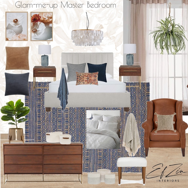 Glam-me-up Master Bedroom Mood Board by EF ZIN Interiors on Style Sourcebook