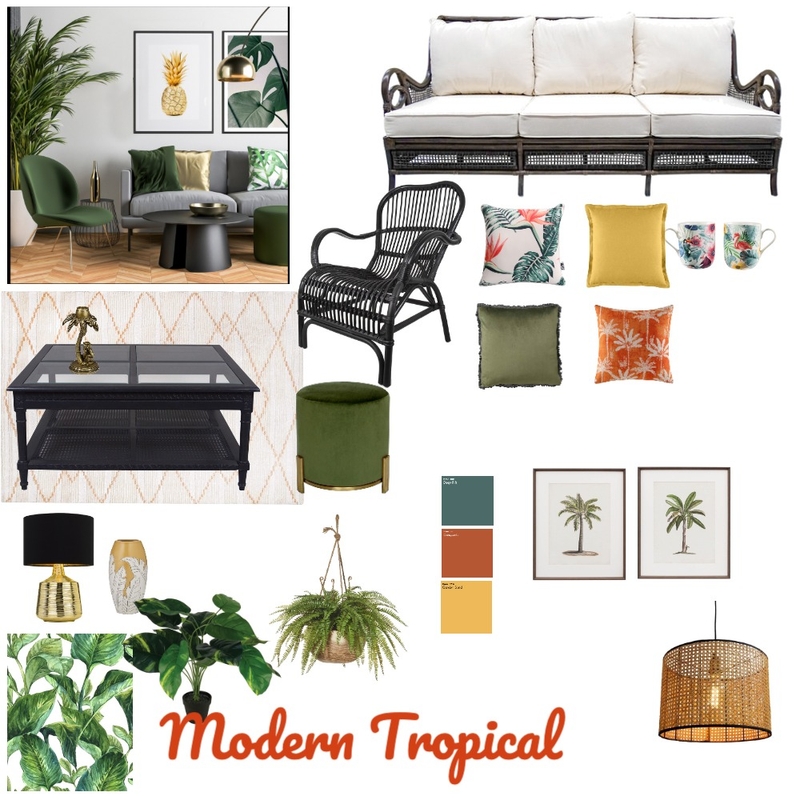 Tropical Mood Board by kusum on Style Sourcebook
