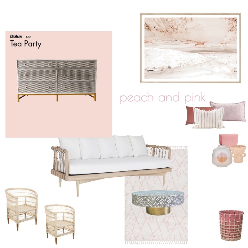 Peach and pink 2 Mood Board by Beautiful Rooms By Me on Style Sourcebook