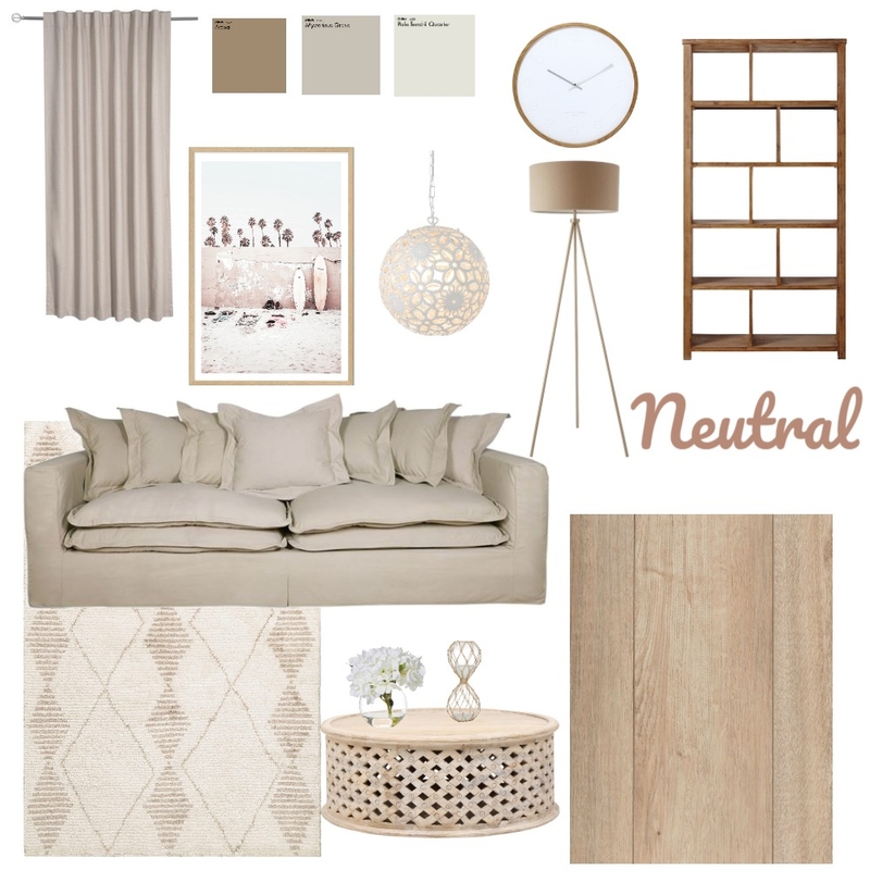 Neutral Mood Board by AnjaliMurray on Style Sourcebook