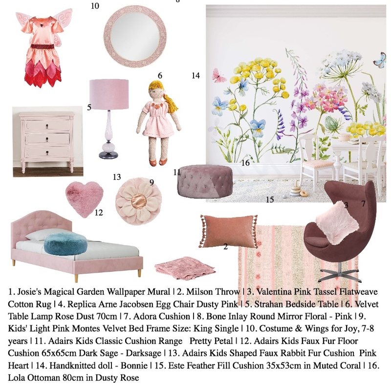 Pink and peach child room Mood Board by tash161820 on Style Sourcebook