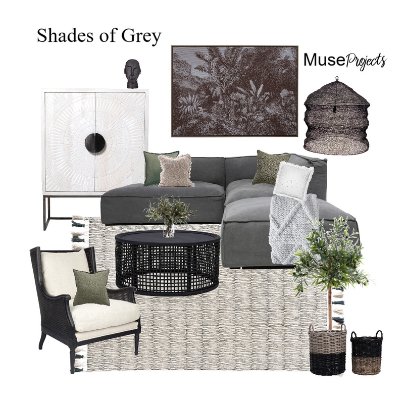 Shades of Grey Mood Board by MuseBuilt on Style Sourcebook