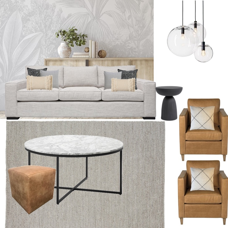 LIVING ROOM - TAN LEATHER Mood Board by Dorothea Jones on Style Sourcebook