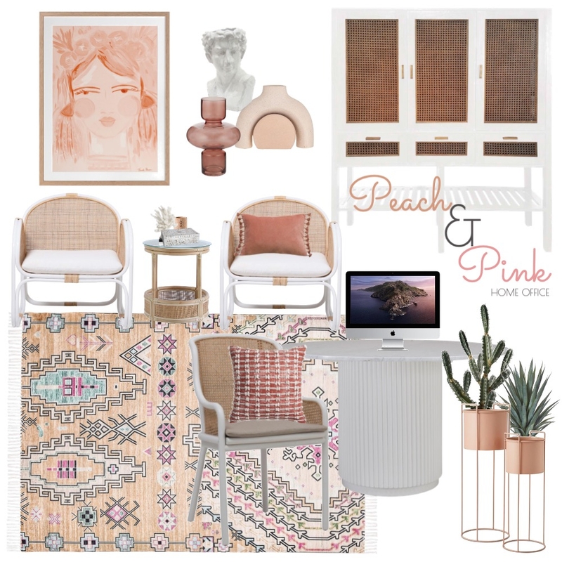 Peach & Pink Mood Board by Manea Interior Design & Styling on Style Sourcebook