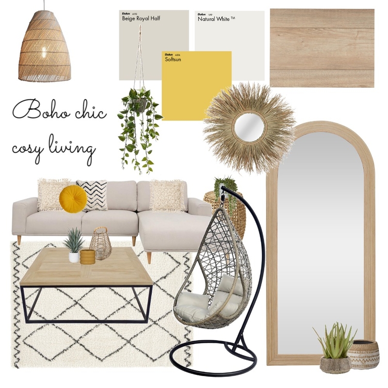 Cosy natural boho chic Mood Board by Jade R. M. on Style Sourcebook