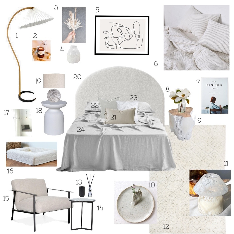 Moody scandi master bedroom Mood Board by Olive House Designs on Style Sourcebook