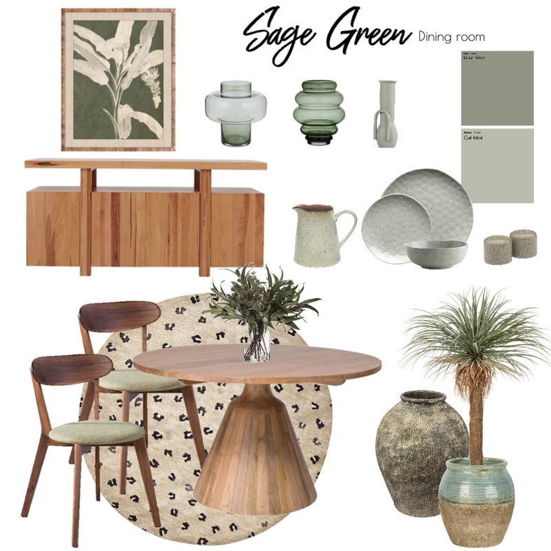 Sage green dining room Mood Board by Manea Interiors on Style Sourcebook