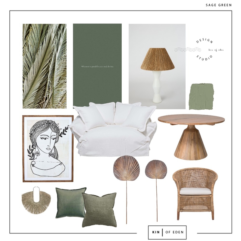 SAGE GREEN Mood Board by Kin of Eden on Style Sourcebook